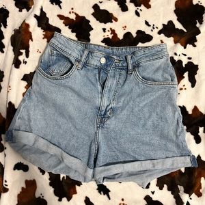 High rise mom shorts